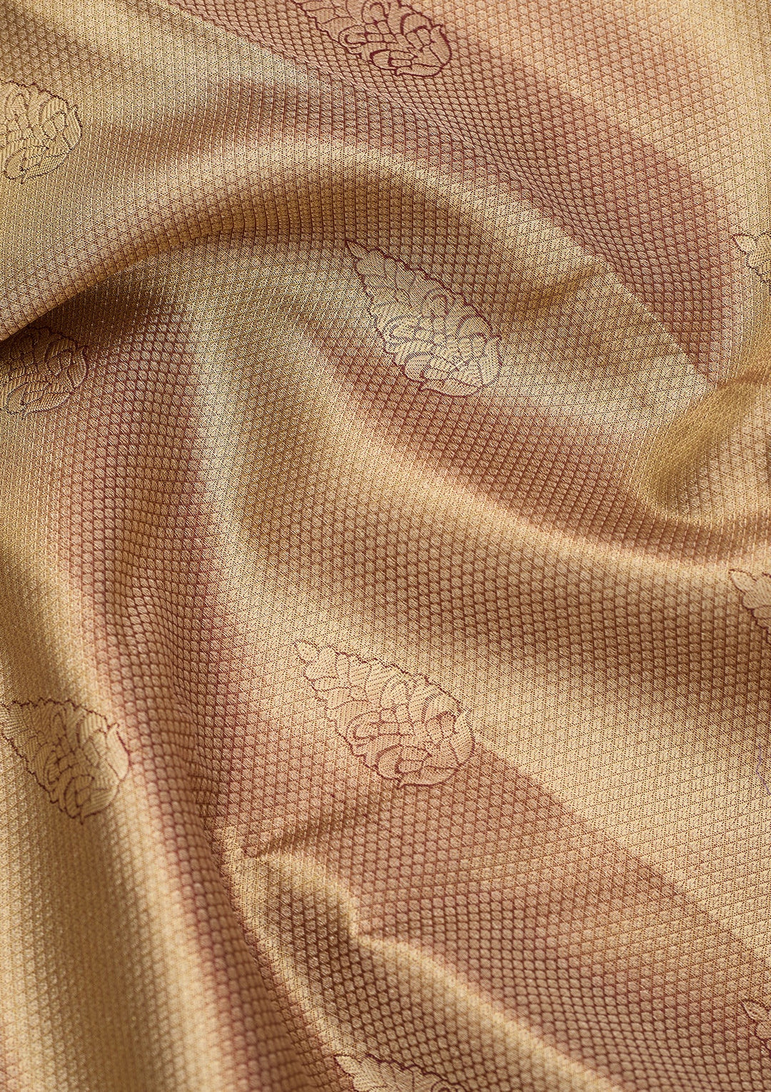 Maroon Dharmavaram Pure Silk Saree