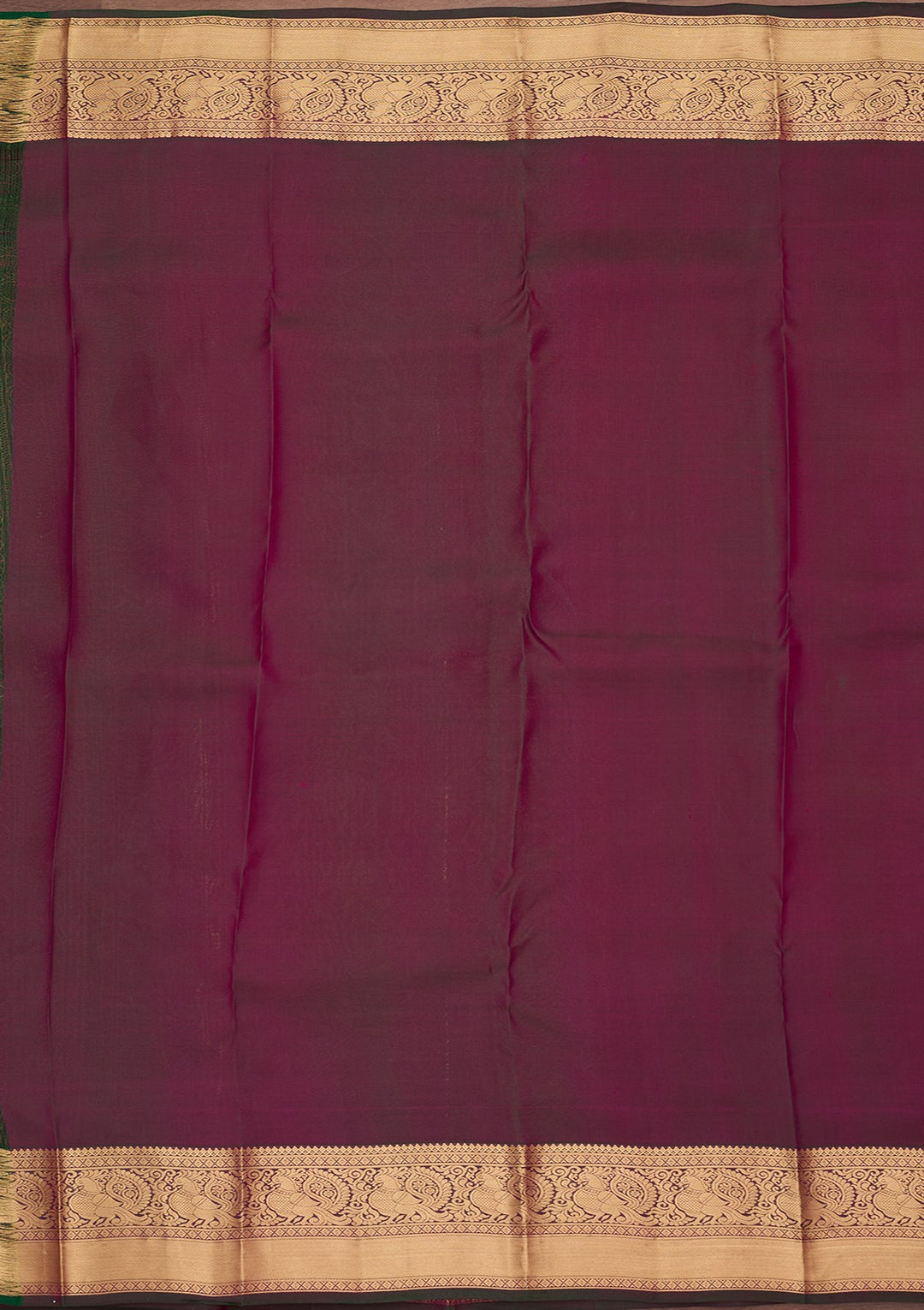 Rani Pink Kanjivaram Pure Silk Saree