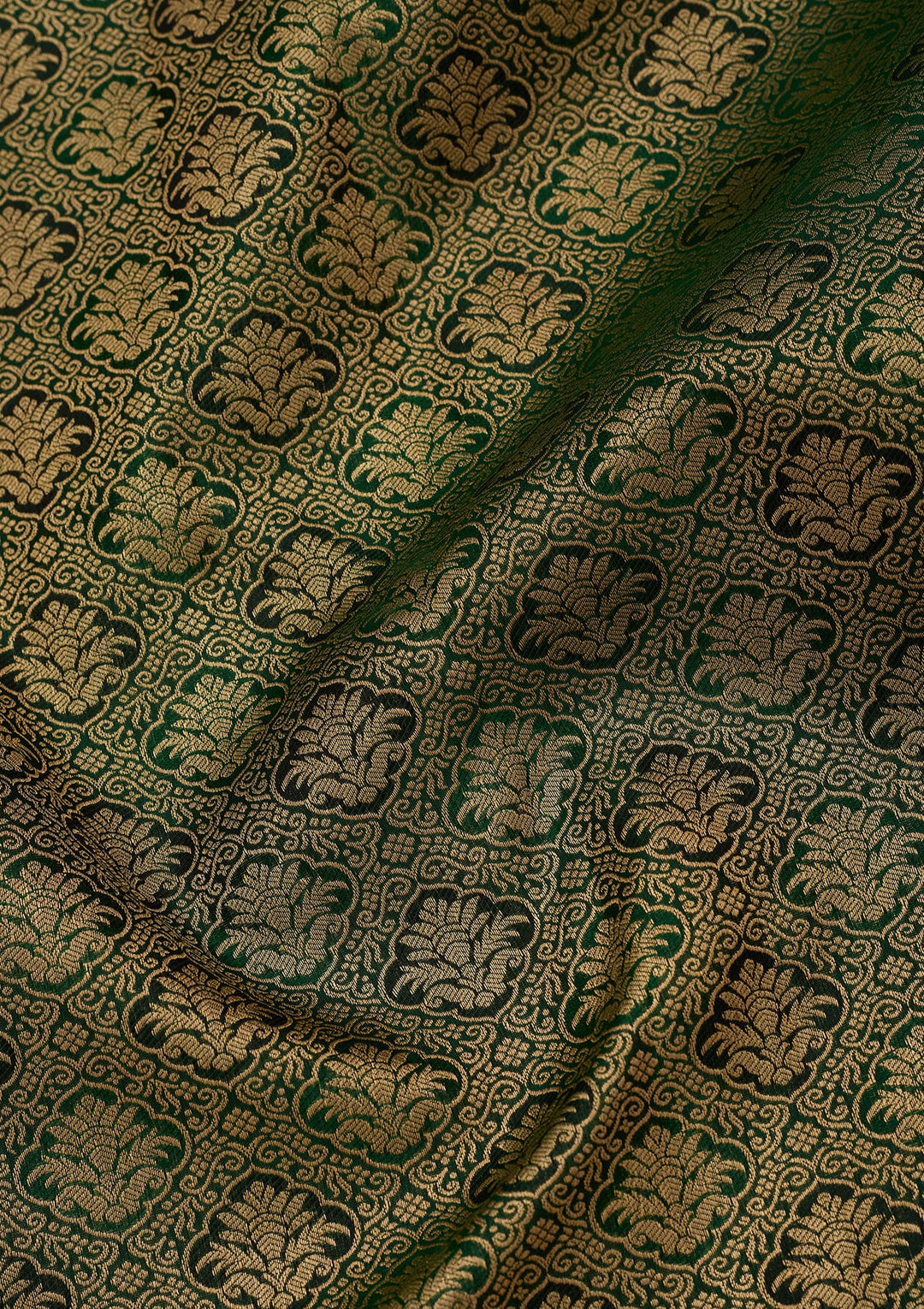Bottle Green Kanjivaram Pure Silk Saree
