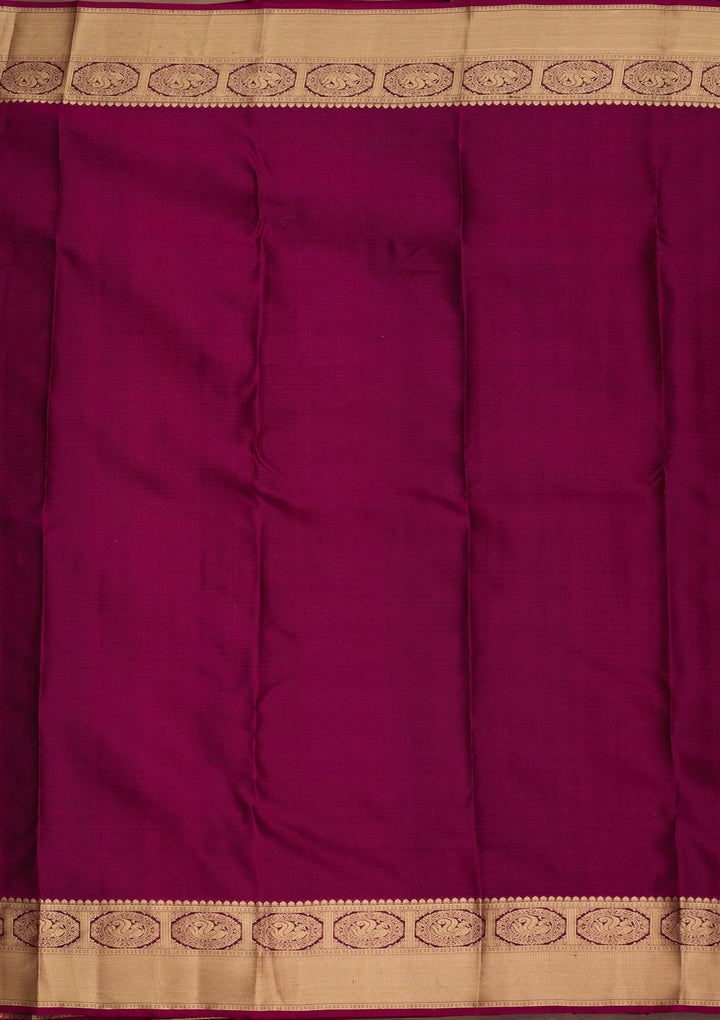 Bottle Green Kanjivaram Pure Silk Saree