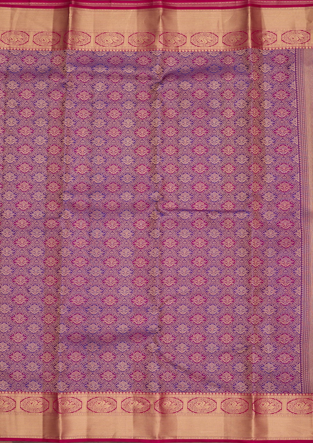 Purple Kanjivaram Pure Silk Saree