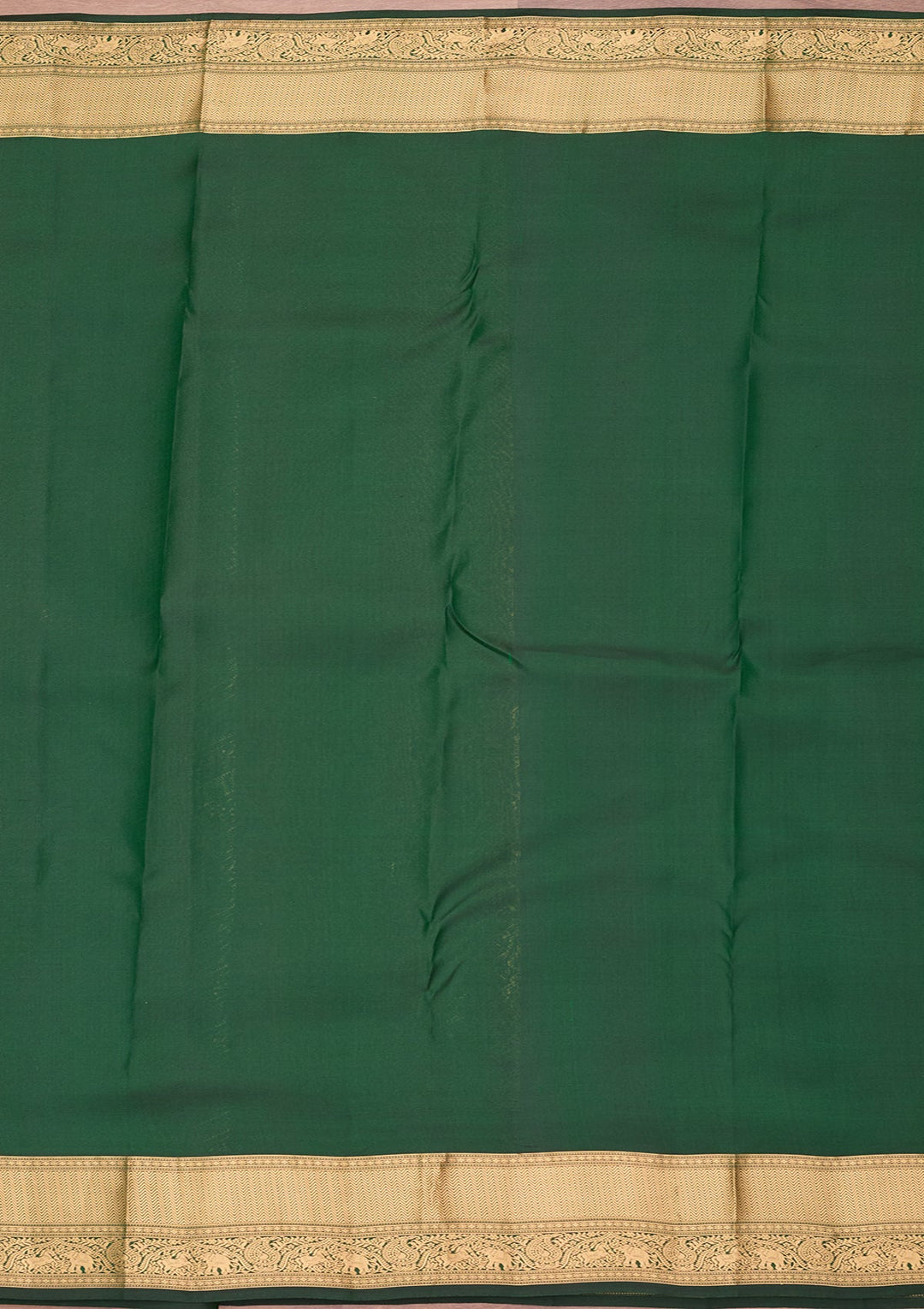 Bottle Green Kanjivaram Pure Silk Saree