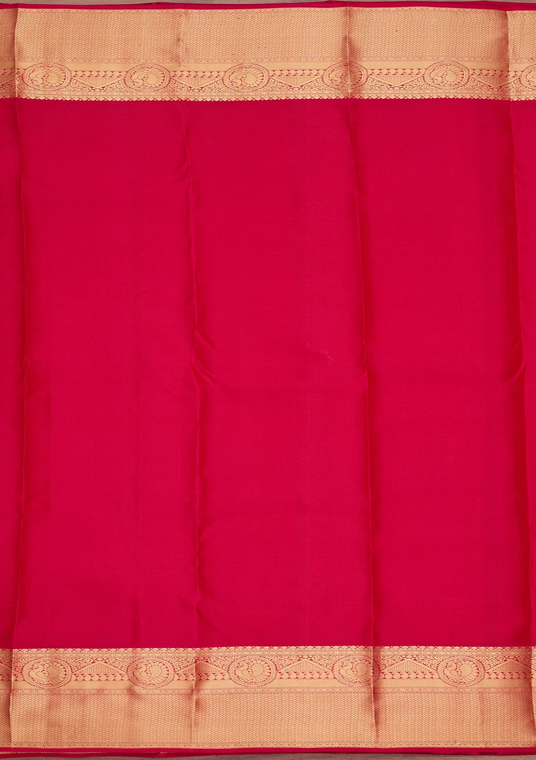 Rani Pink Kanjivaram Pure Silk Saree