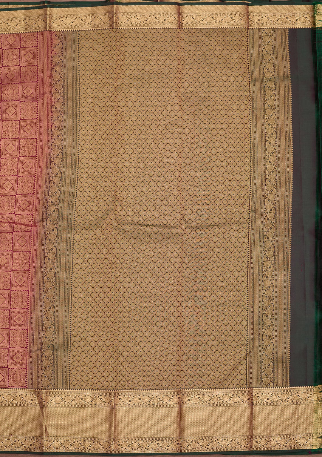Wine Kanjivaram Pure Silk Saree