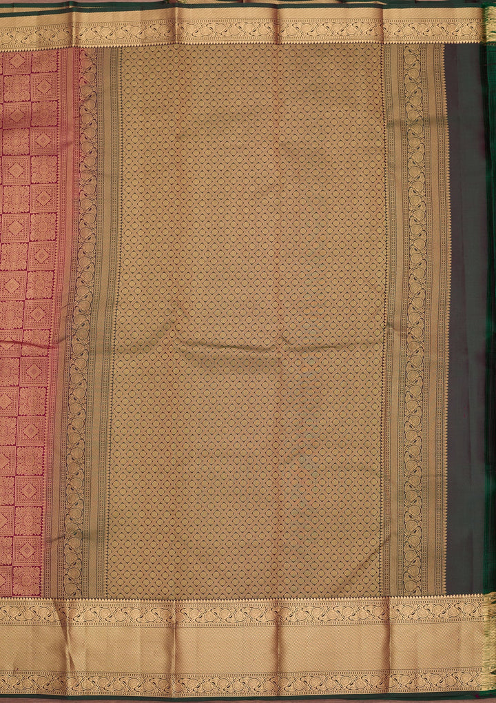 Wine Kanjivaram Pure Silk Saree