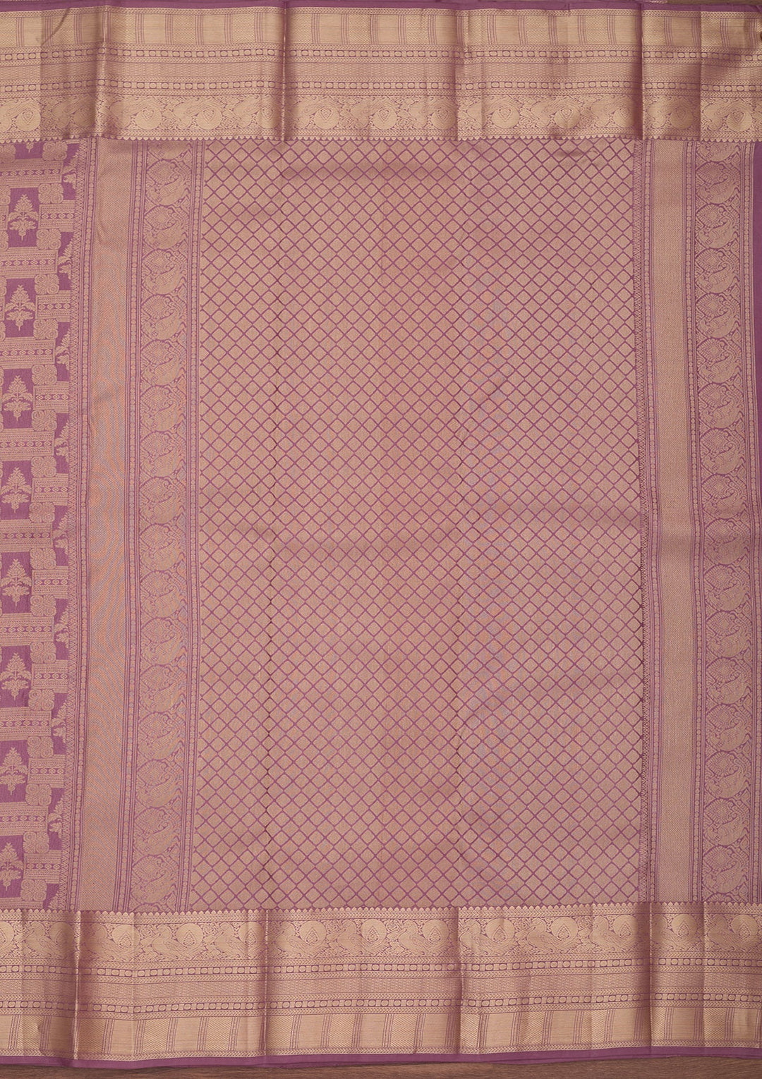 Mauve Kanjivaram Pure Silk Saree