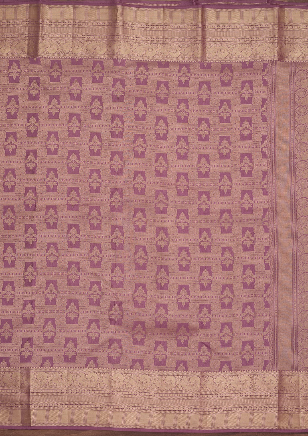 Mauve Kanjivaram Pure Silk Saree