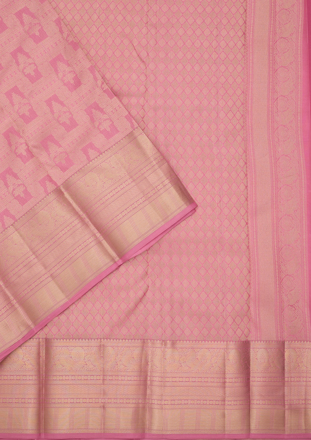 Pink Kanjivaram Pure Silk Saree