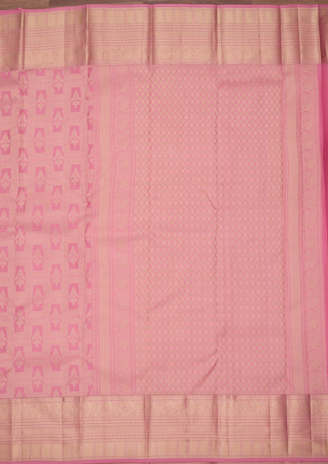 Pink Kanjivaram Pure Silk Saree