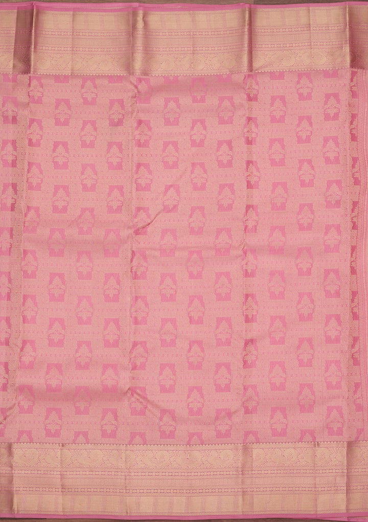 Pink Kanjivaram Pure Silk Saree