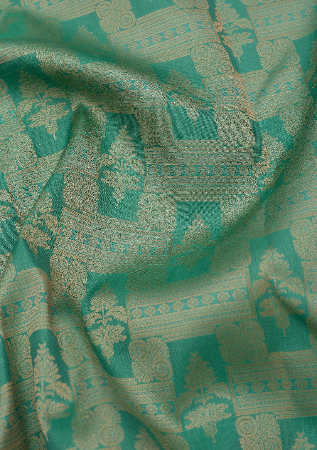 Sea Green Kanjivaram Pure Silk Saree