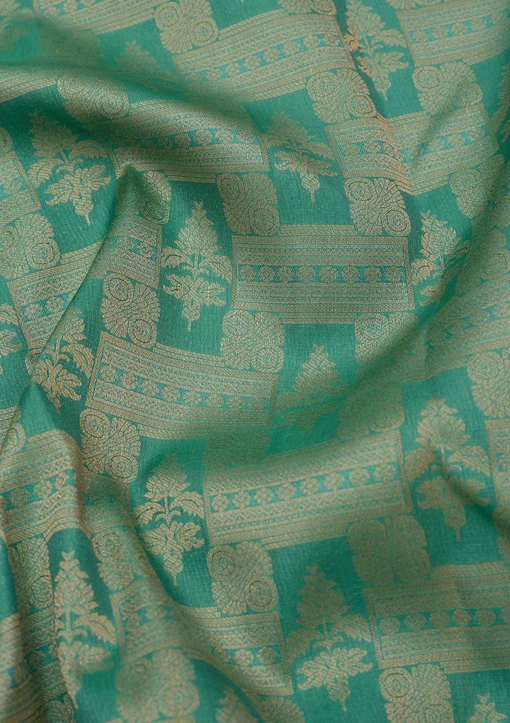 Sea Green Kanjivaram Pure Silk Saree