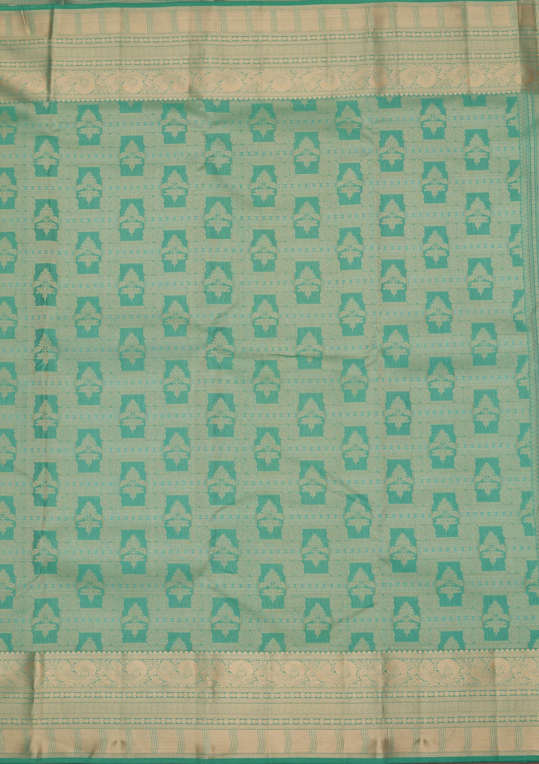 Sea Green Kanjivaram Pure Silk Saree