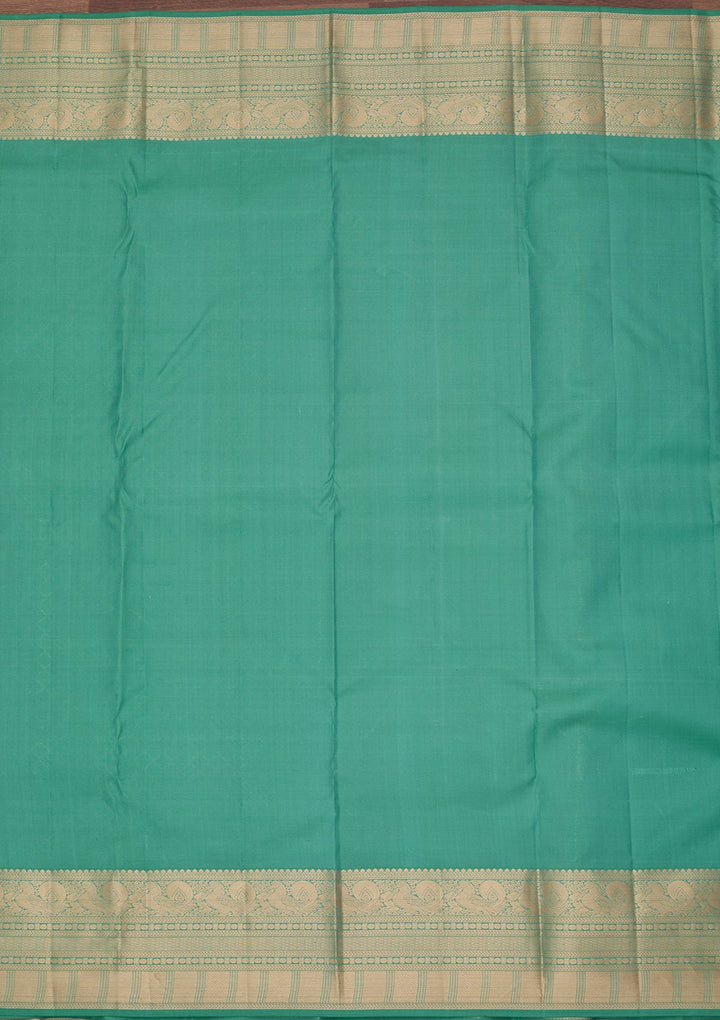 Sea Green Kanjivaram Pure Silk Saree