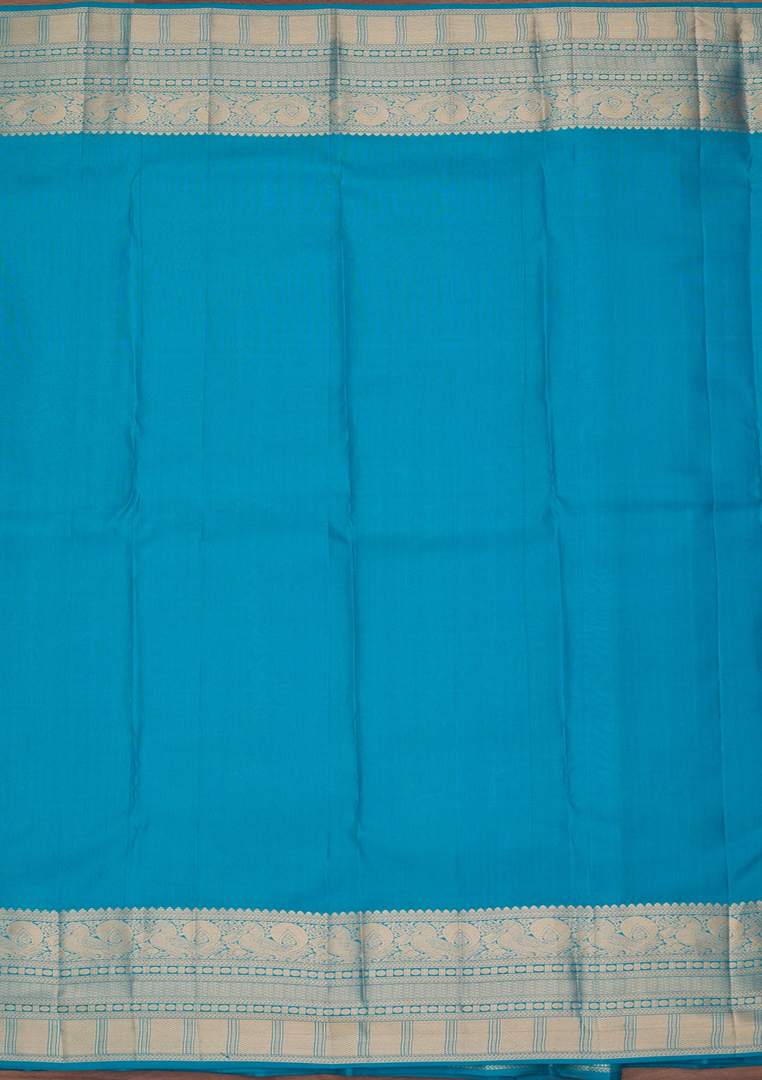 Turquoise Blue Kanjivaram Pure Silk Saree