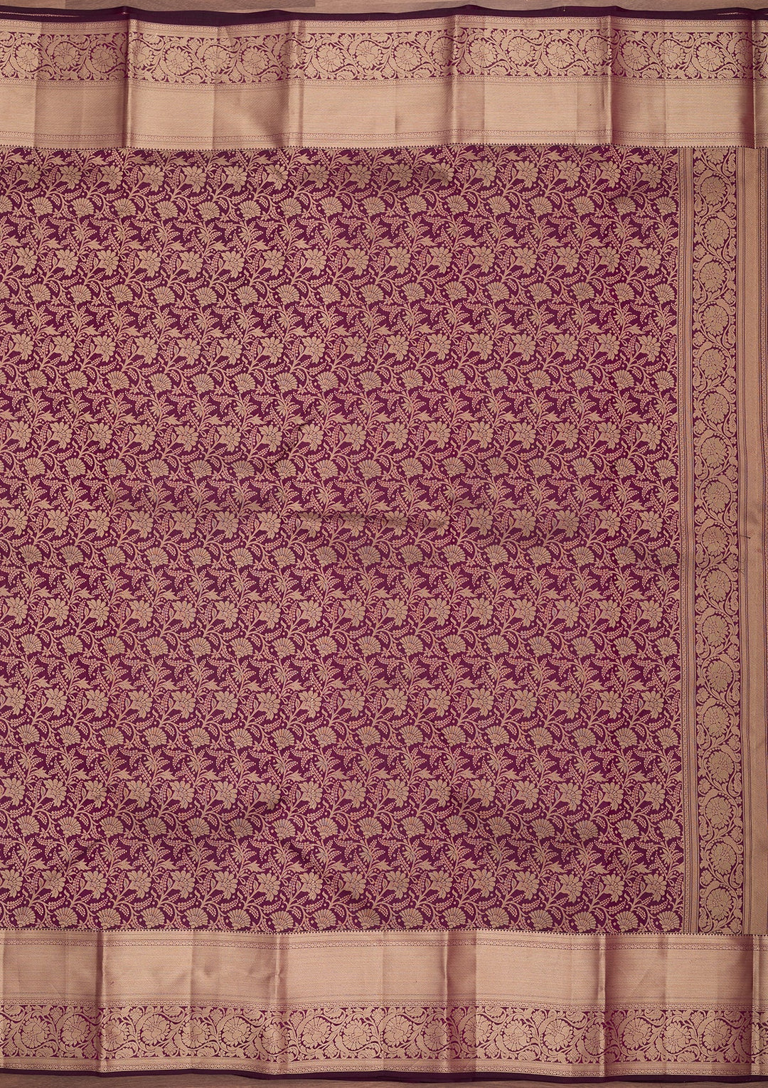 Purple Kanjivaram Pure Silk Saree
