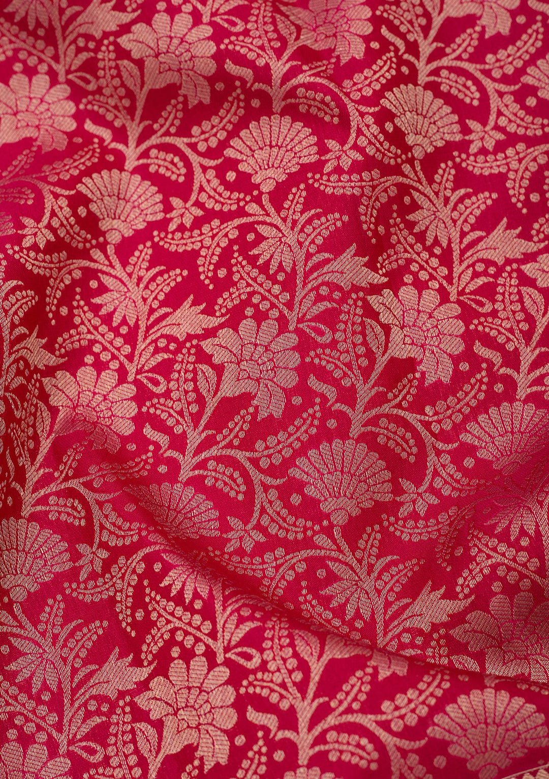Rani Pink Kanjivaram Pure Silk Saree