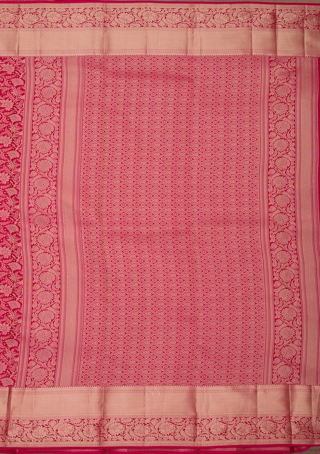 Rani Pink Kanjivaram Pure Silk Saree