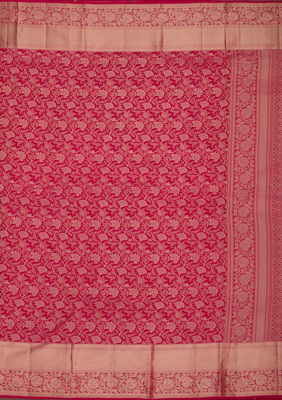 Rani Pink Kanjivaram Pure Silk Saree