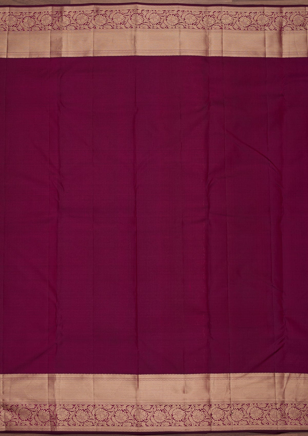 Wine Silk Jaal Saree With Matching Blouse Piece