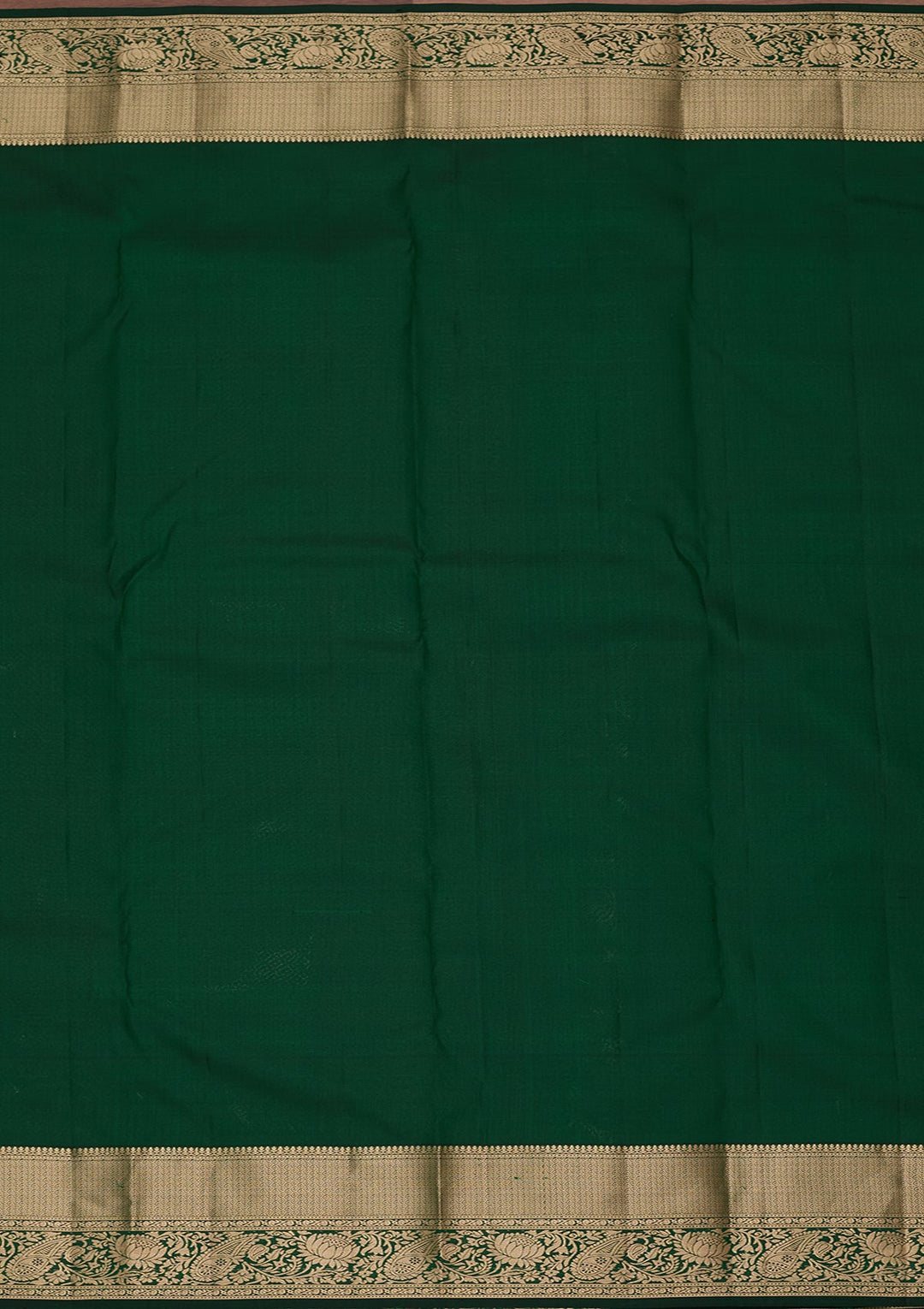 Bottle Green Kanjivaram Pure Silk Saree