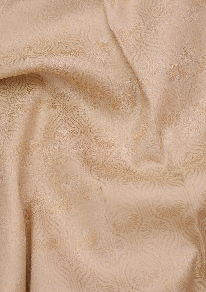 Cream Kanjivaram Pure Silk Saree