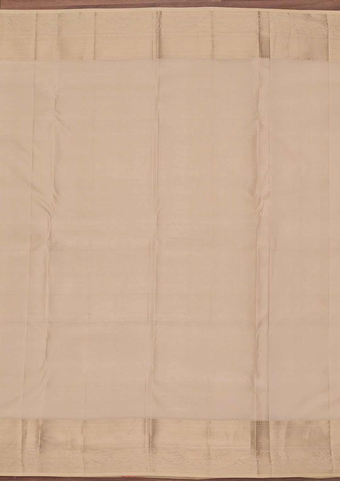 Cream Kanjivaram Pure Silk Saree