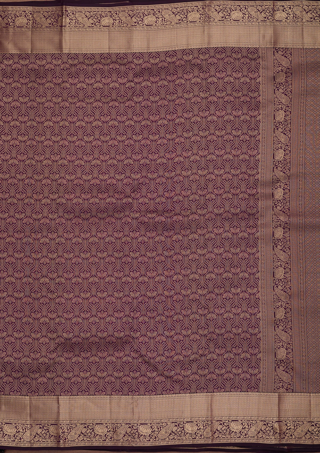 Purple Kanjivaram Pure Silk Saree