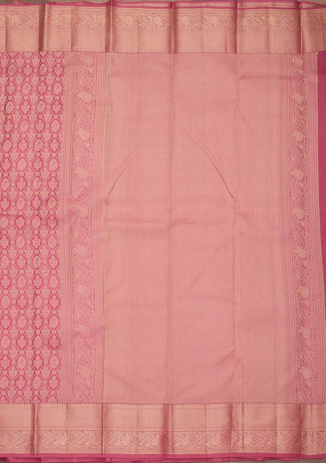 Onion Pink Kanjivaram Pure Silk Saree