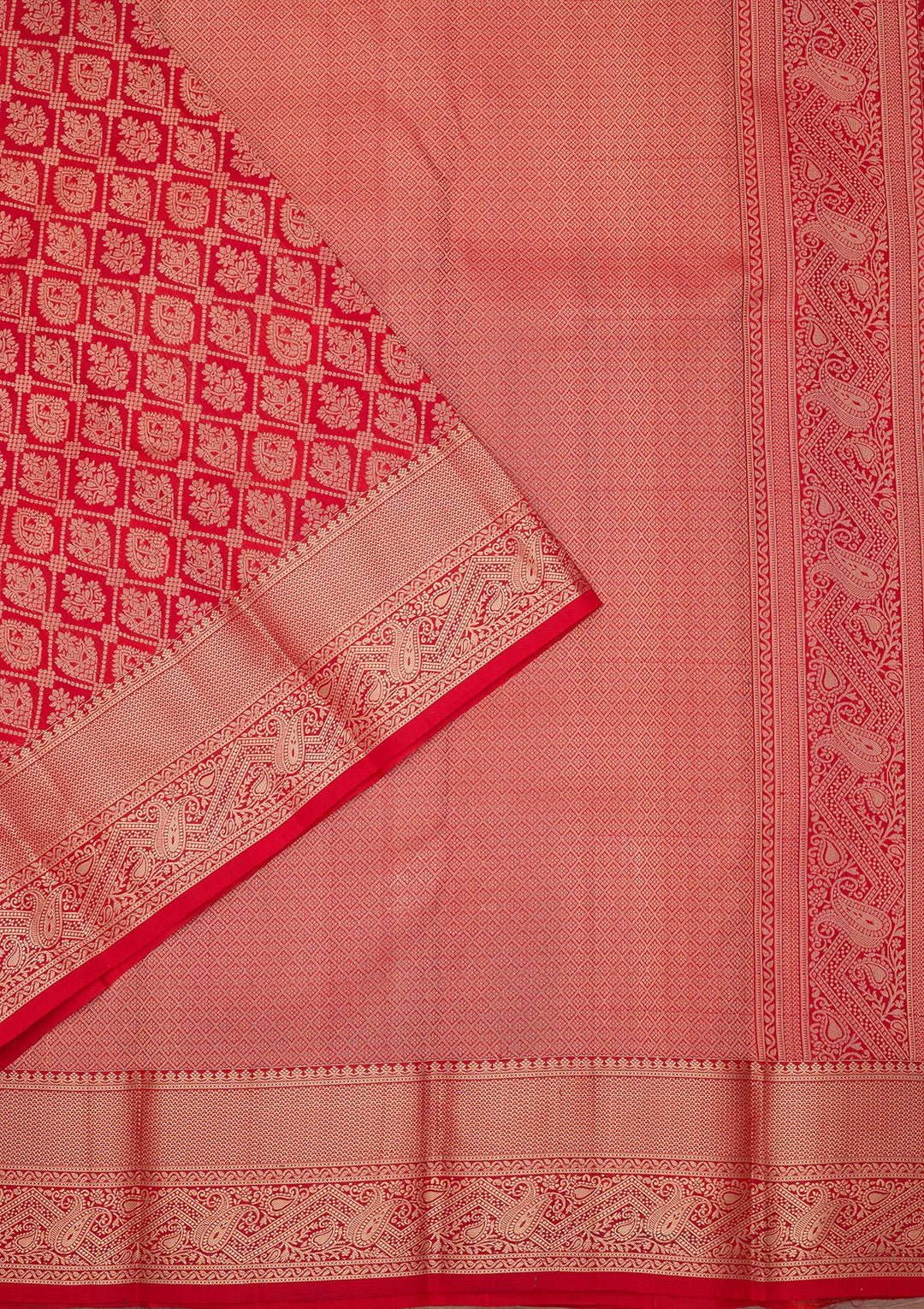 Orange Kanjivaram Pure Silk Saree
