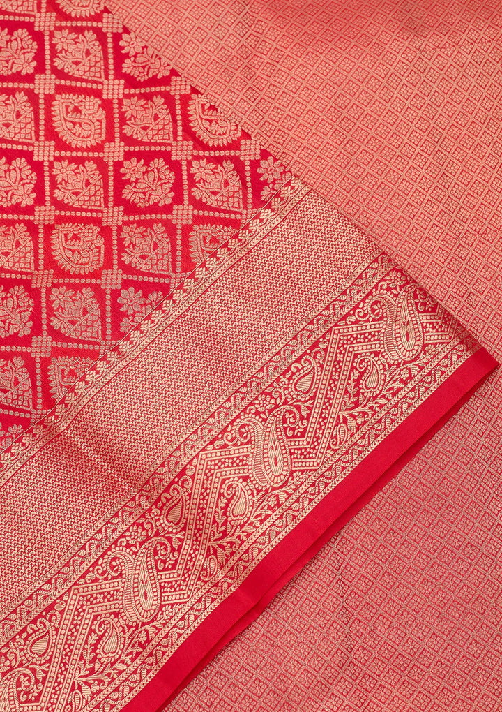 Orange Kanjivaram Pure Silk Saree