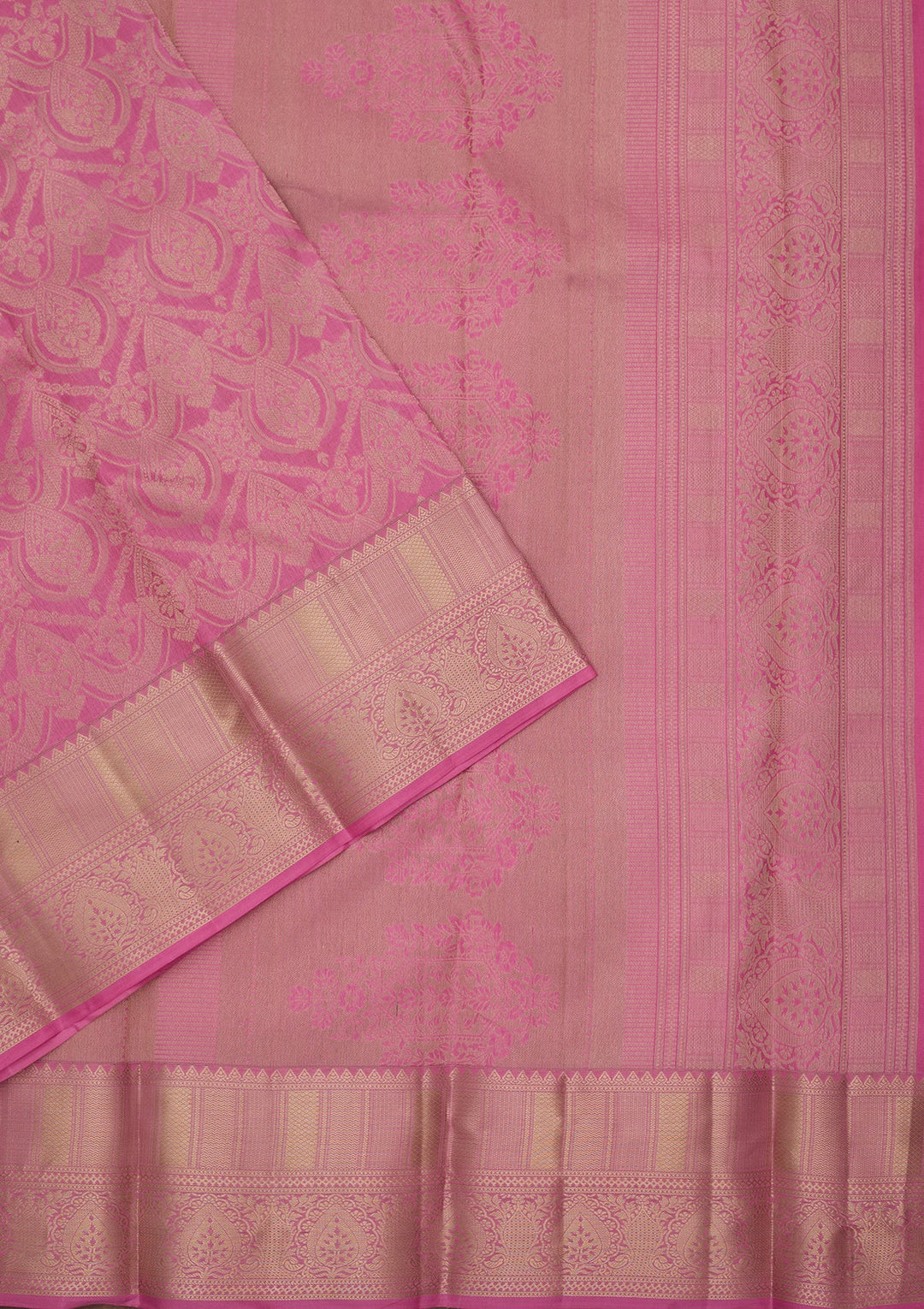 Pink Kanjivaram Pure Silk Saree