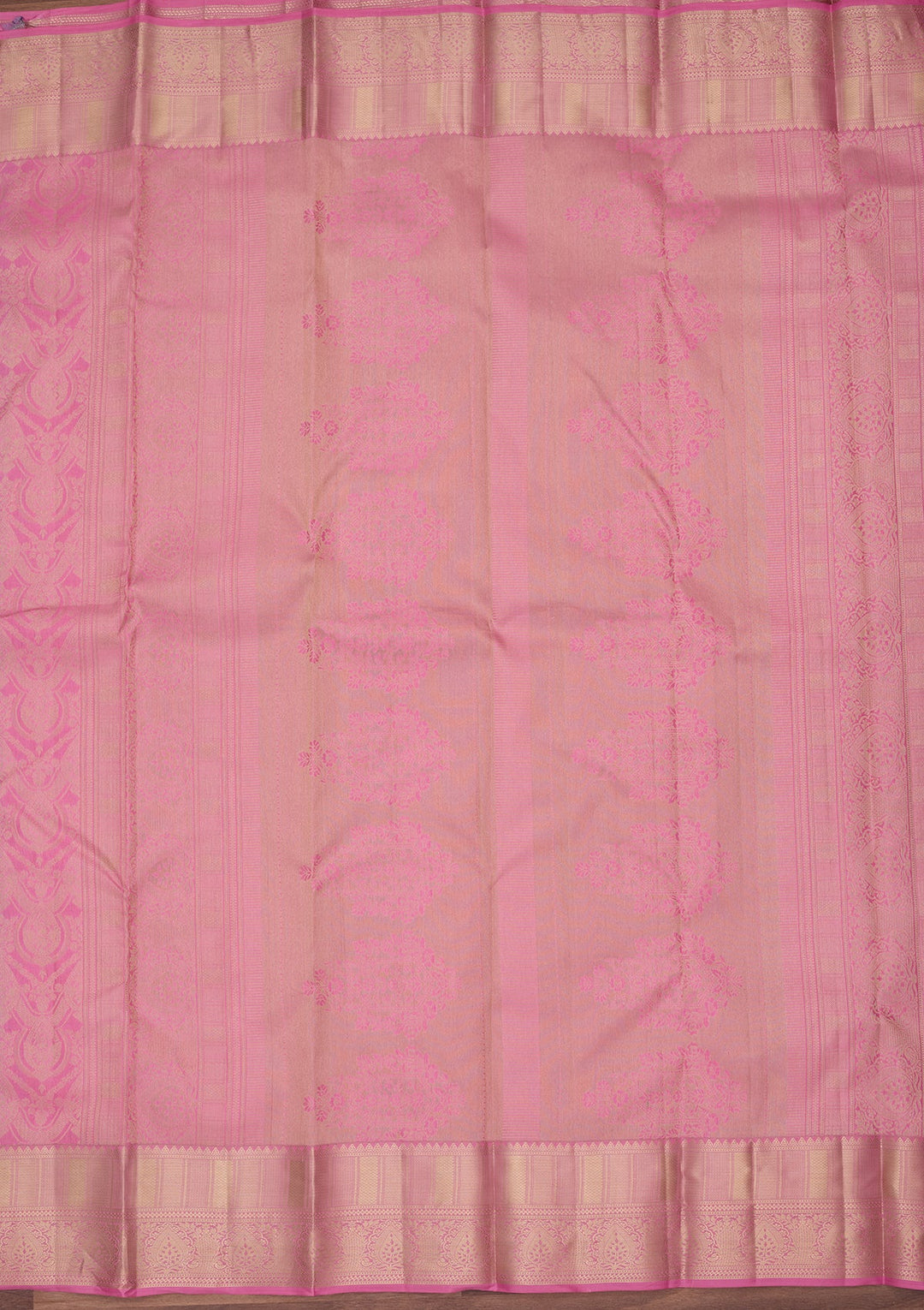 Pink Kanjivaram Pure Silk Saree