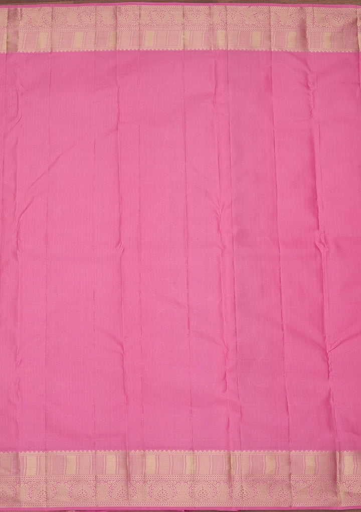 Pink Kanjivaram Pure Silk Saree