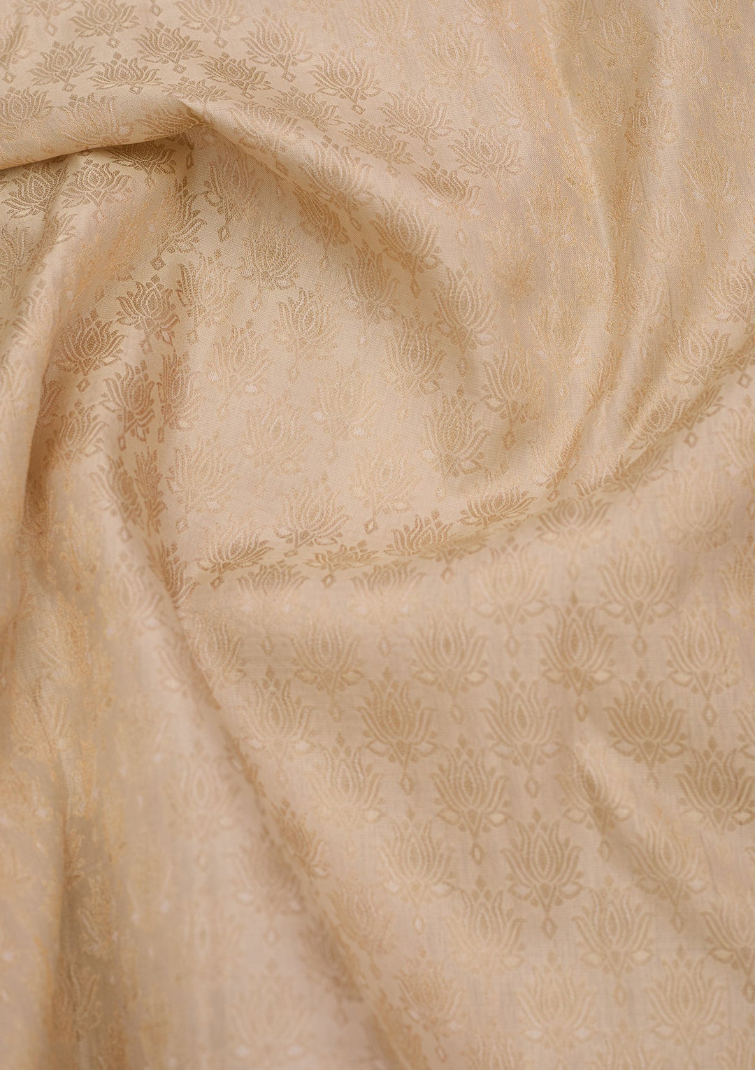 Cream Kanjivaram Pure Silk Saree