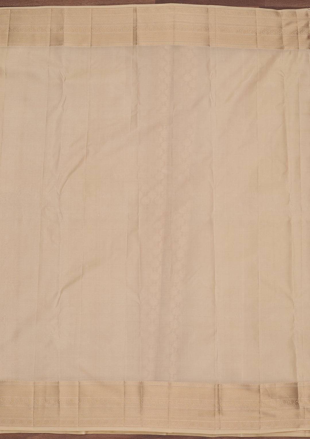 Cream Kanjivaram Pure Silk Saree
