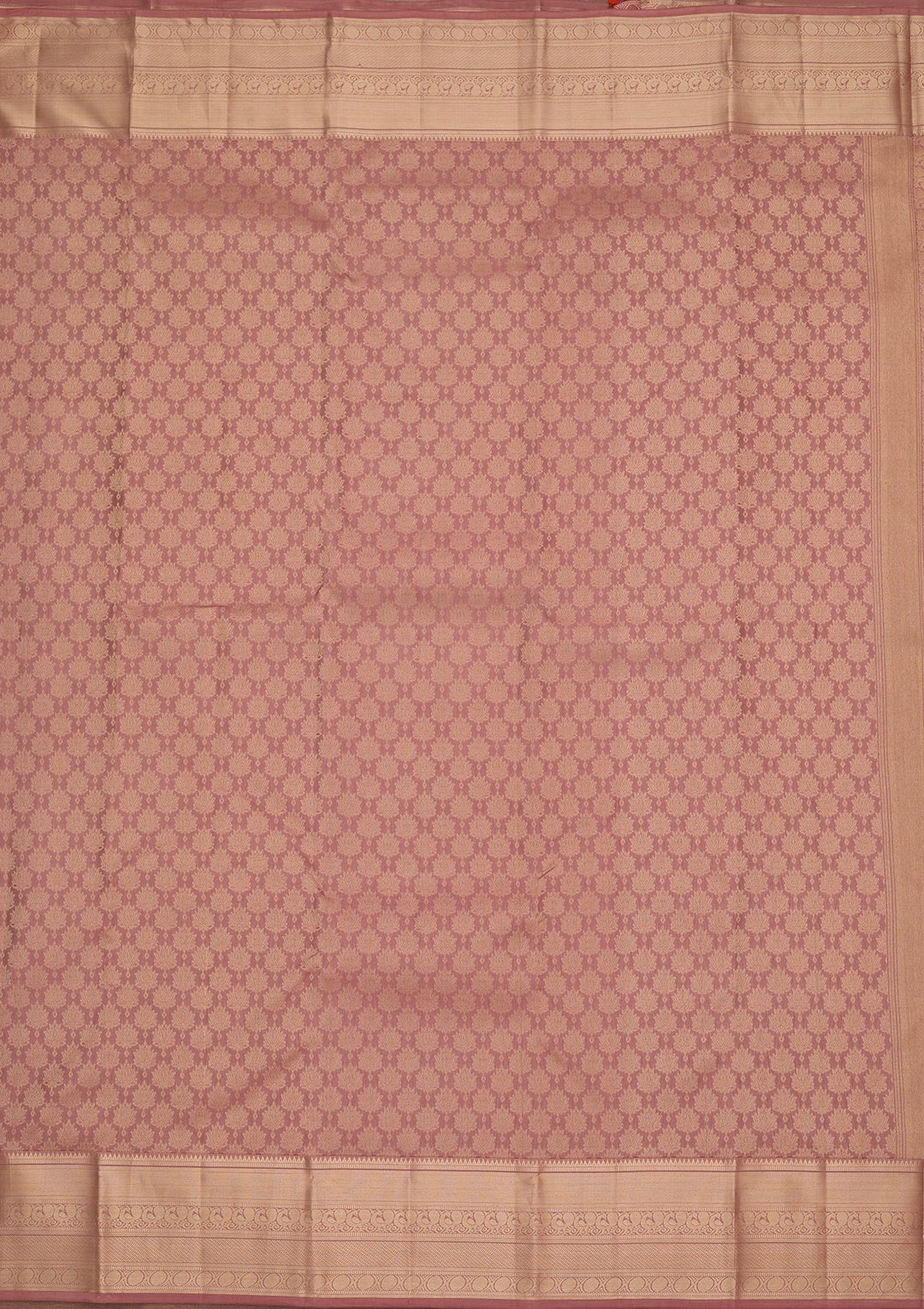 Mauve Silk Jaal Saree With Matching Blouse Piece
