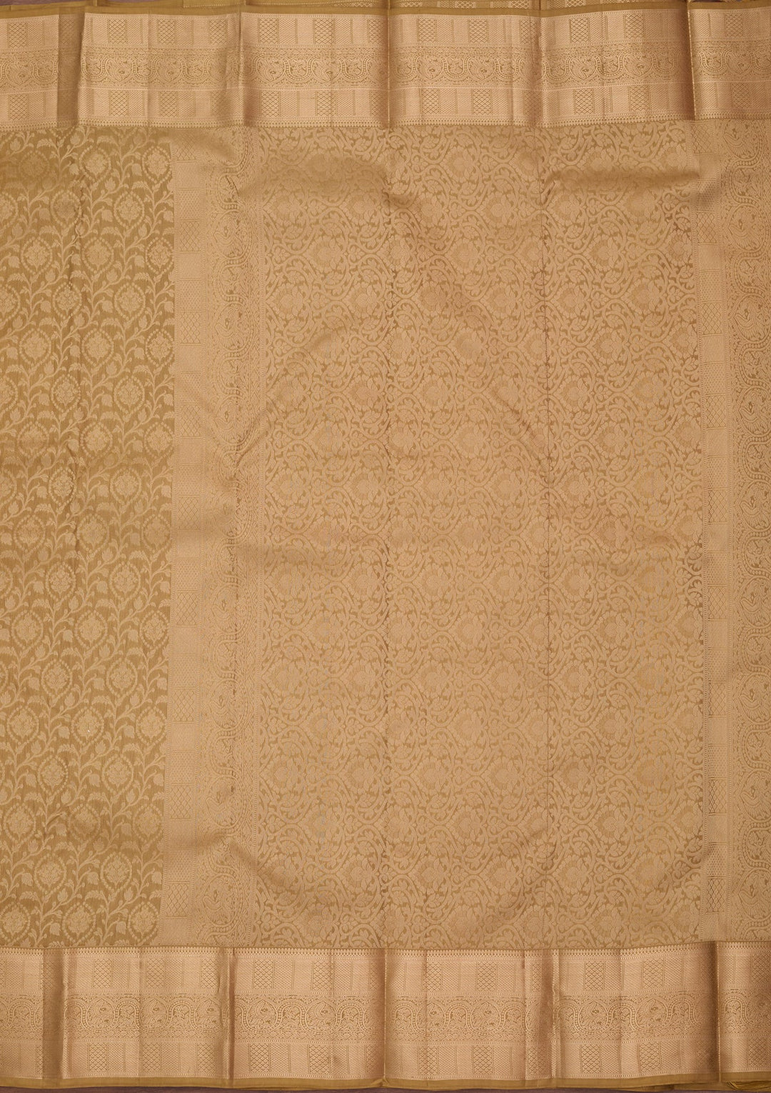 Mehendi Kanjivaram Pure Silk Saree