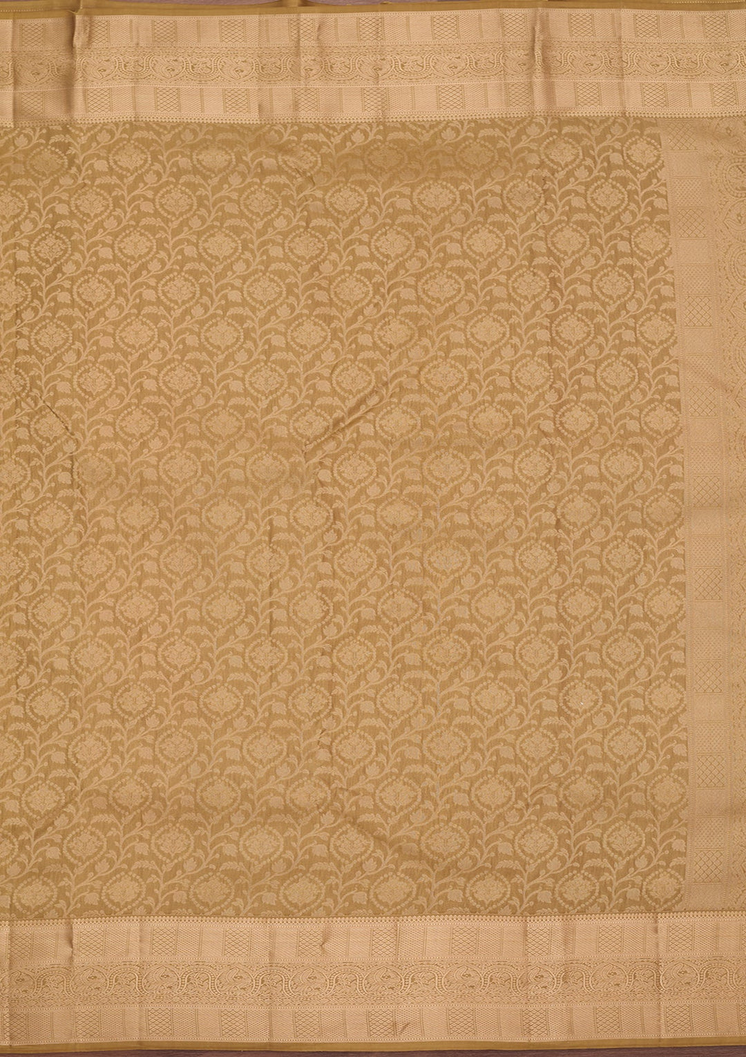 Mehendi Kanjivaram Pure Silk Saree