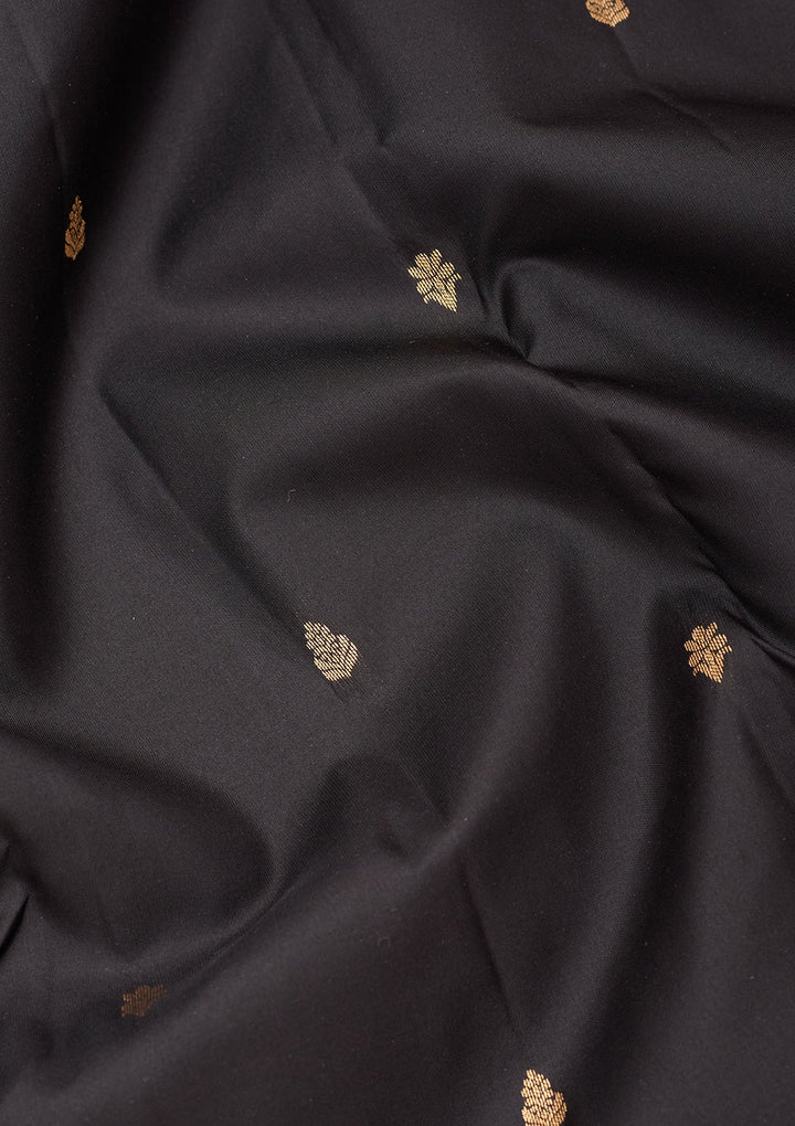 Black Kanjivaram Pure Silk Saree