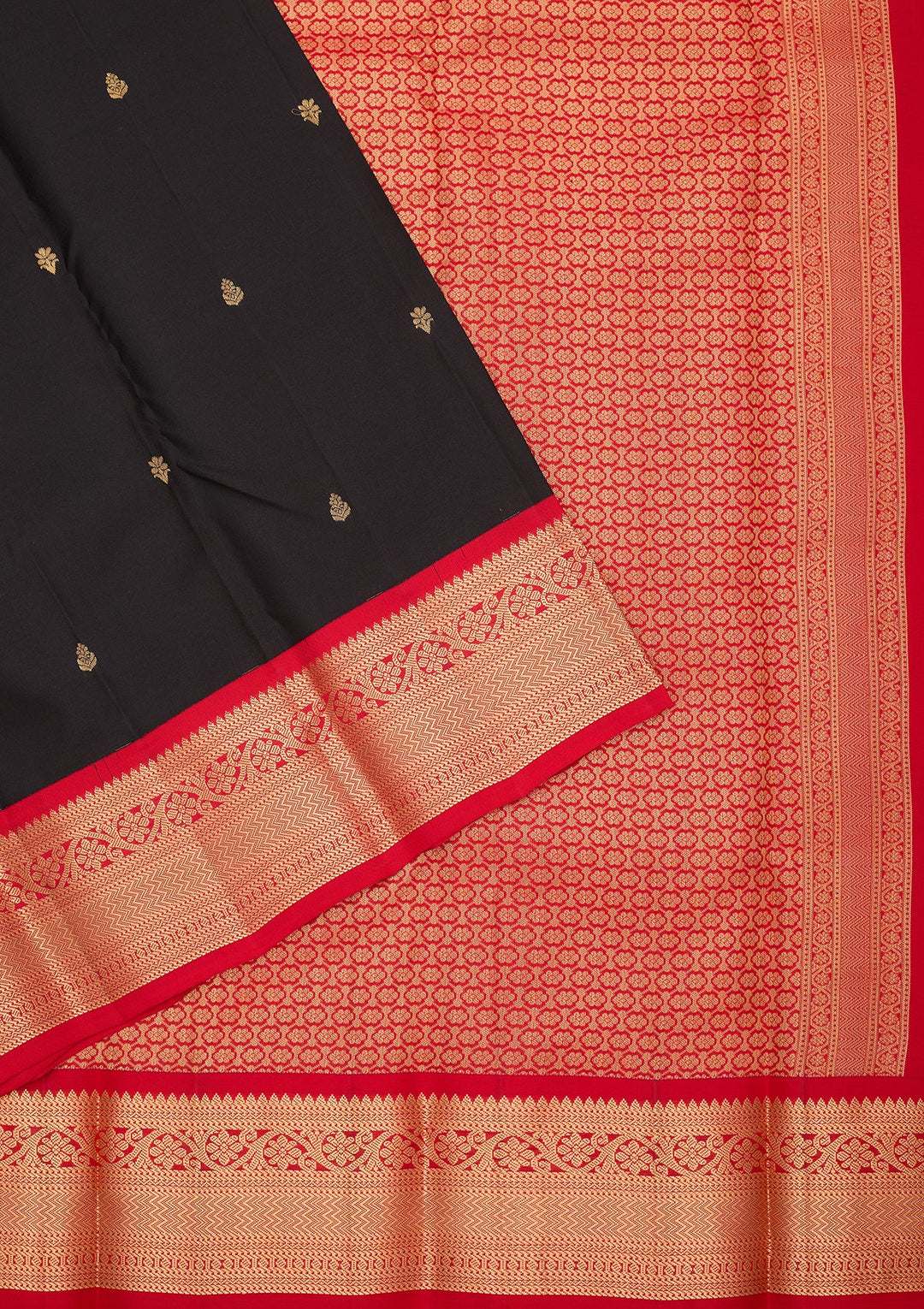 Black Kanjivaram Pure Silk Saree