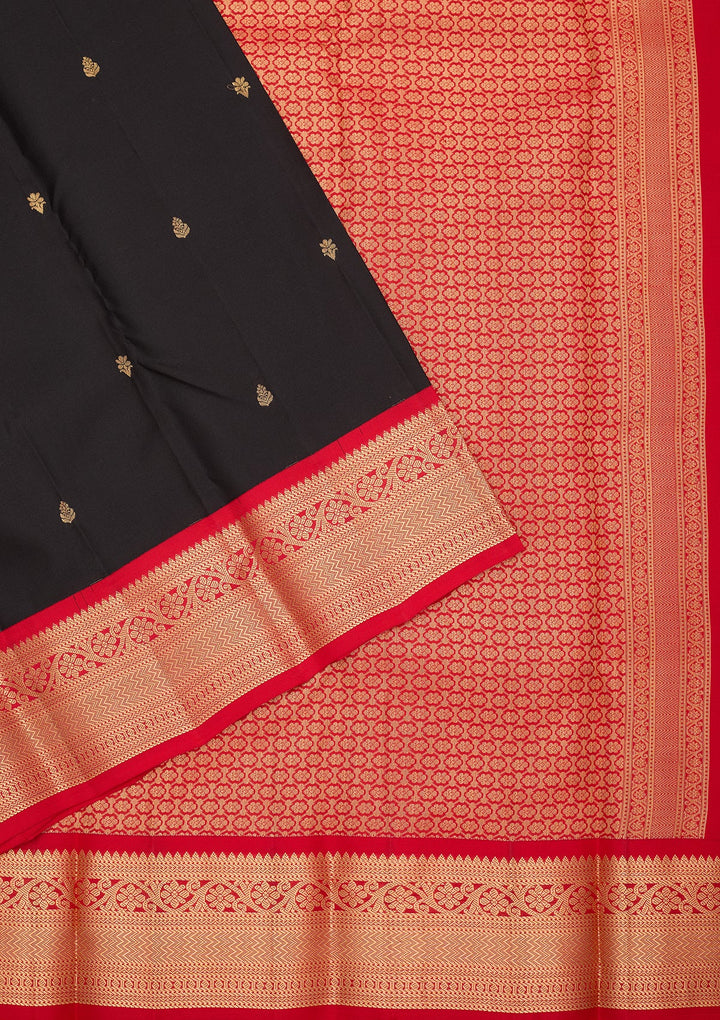 Black Kanjivaram Pure Silk Saree