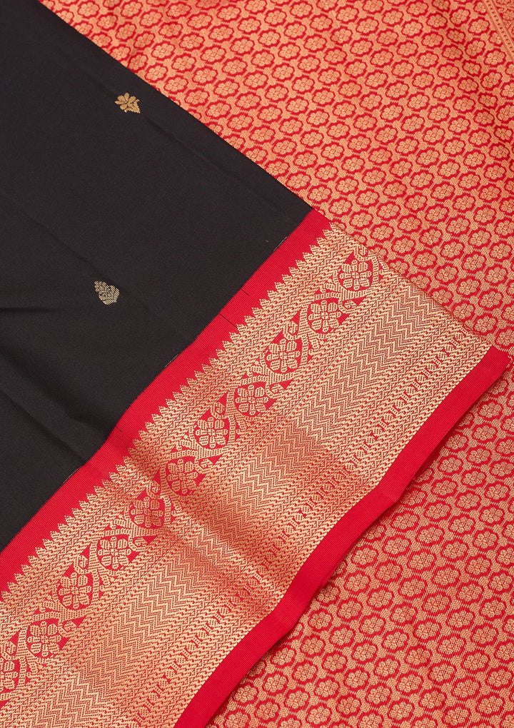 Black Kanjivaram Pure Silk Saree