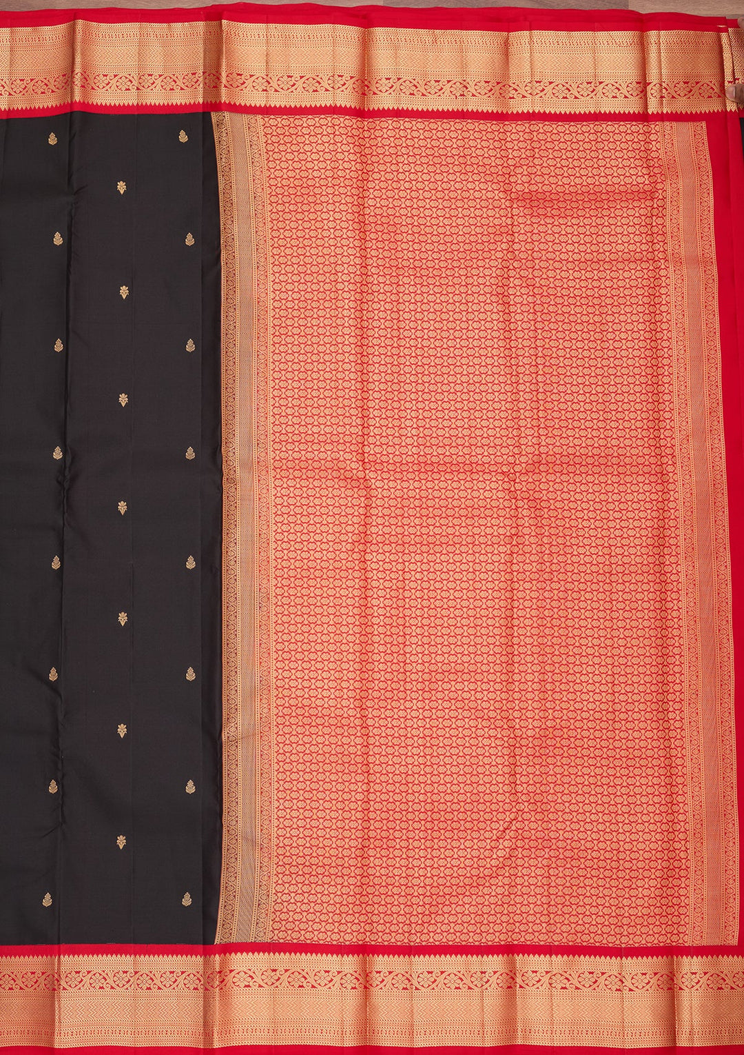 Black Kanjivaram Pure Silk Saree