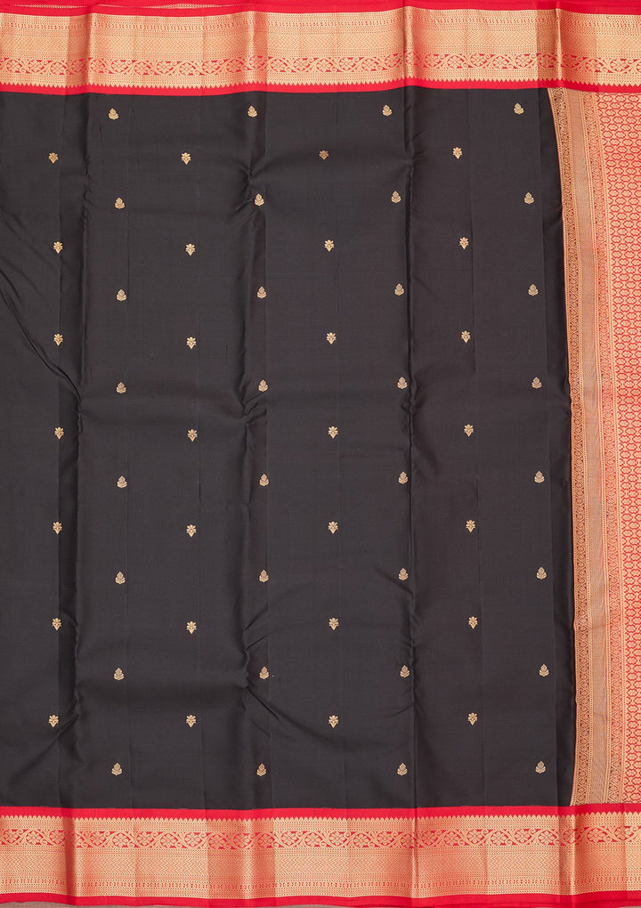 Black Kanjivaram Pure Silk Saree