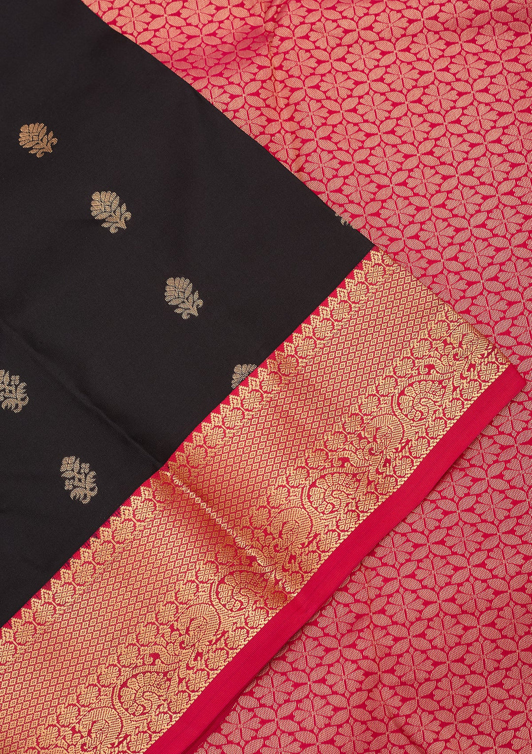 Black Kanjivaram Pure Silk Saree