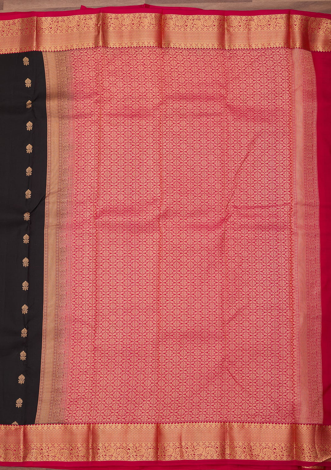 Black Kanjivaram Pure Silk Saree