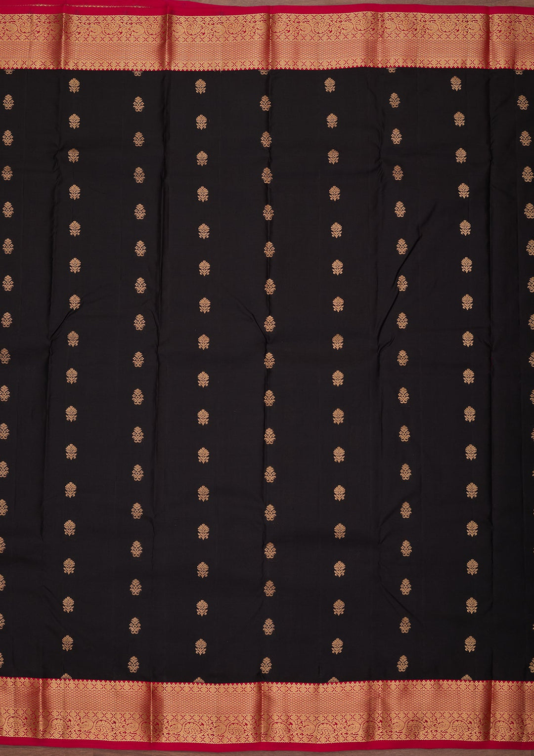 Black Kanjivaram Pure Silk Saree