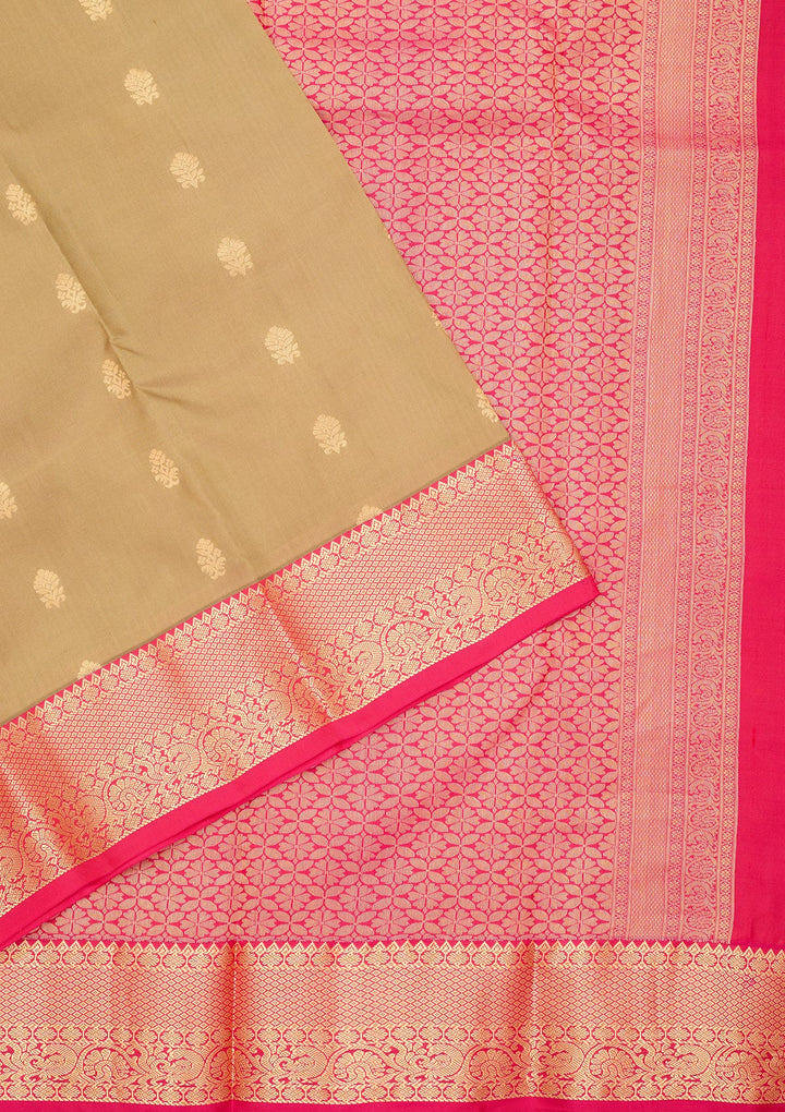 Mehendi Kanjivaram Pure Silk Saree