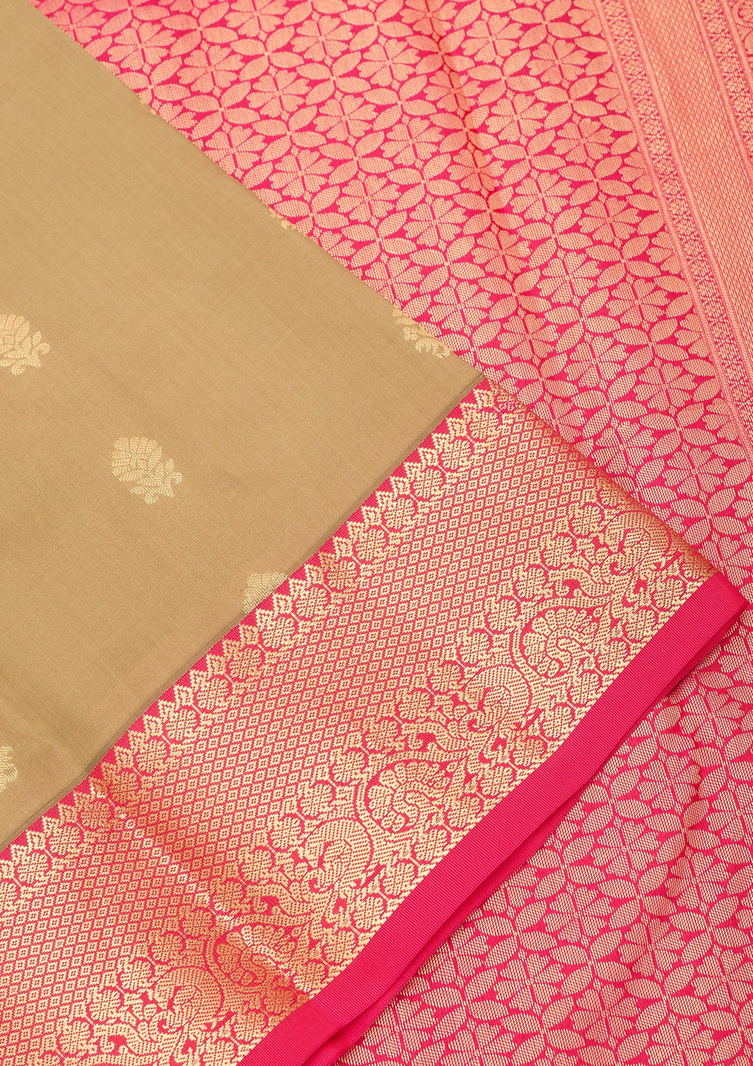 Mehendi Kanjivaram Pure Silk Saree
